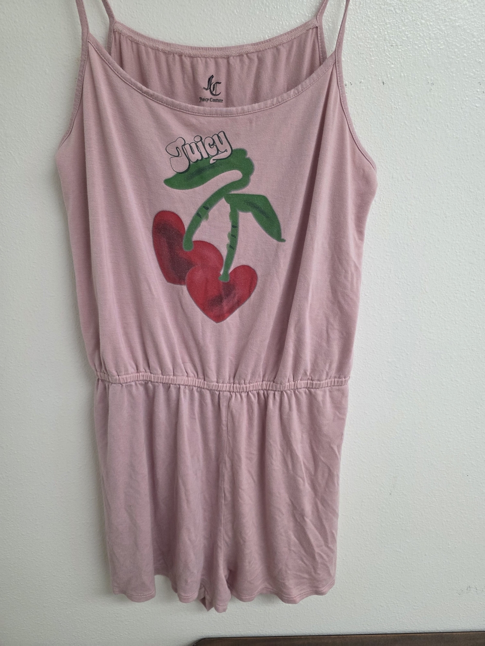 Juicy Couture Pink Cherry Graphic Romper (0340)
